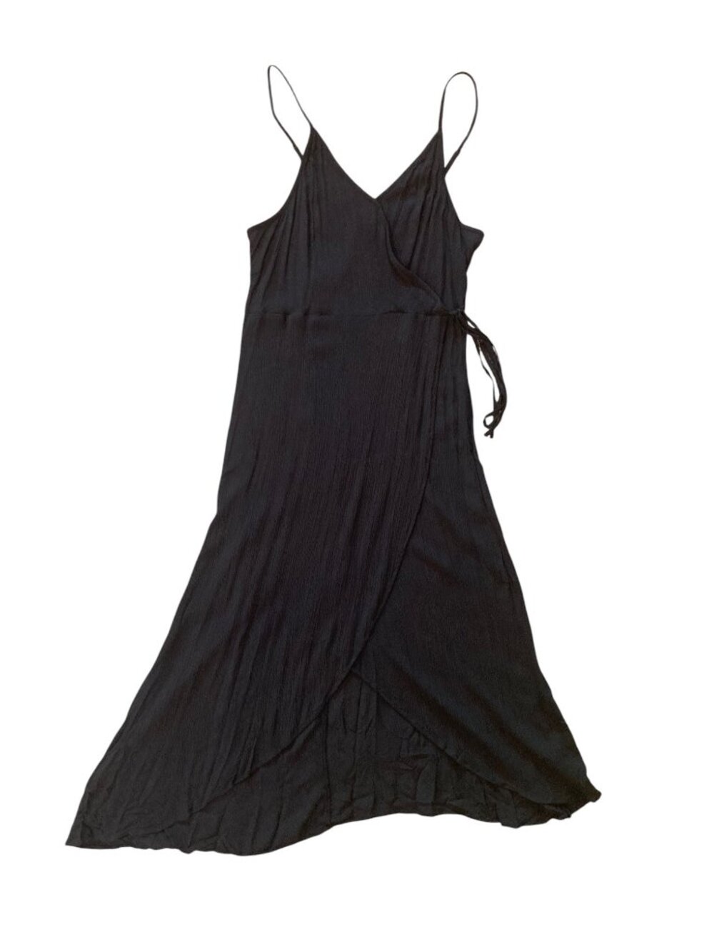 New with tag! Women's MUDD Sleeveless Rayon Midi Wrap Dress BLACK Size XL